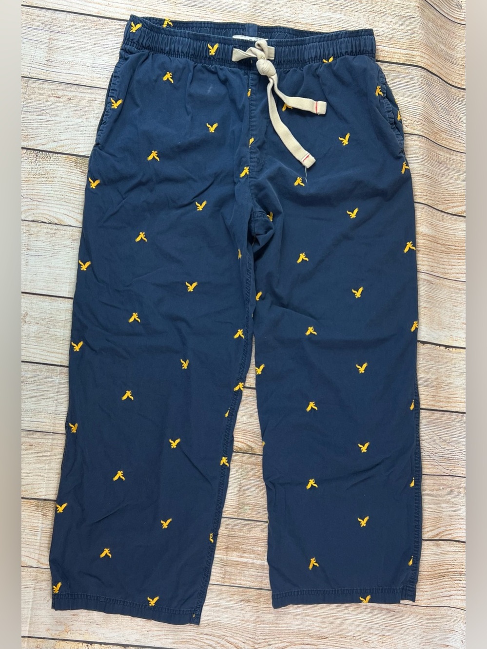 Mens American Eagle Dorm Pajama Lounge Pants Blue Size Medium